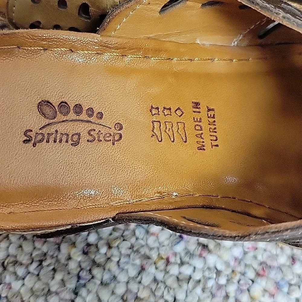 Spring Step Footy Slide Multicolor Wedge Sandals 36. US 5.5-6 New summer